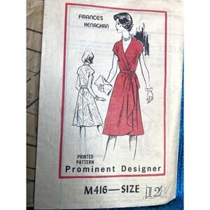 Frances Henaghan sewing pattern M 416 wrap dress size 12